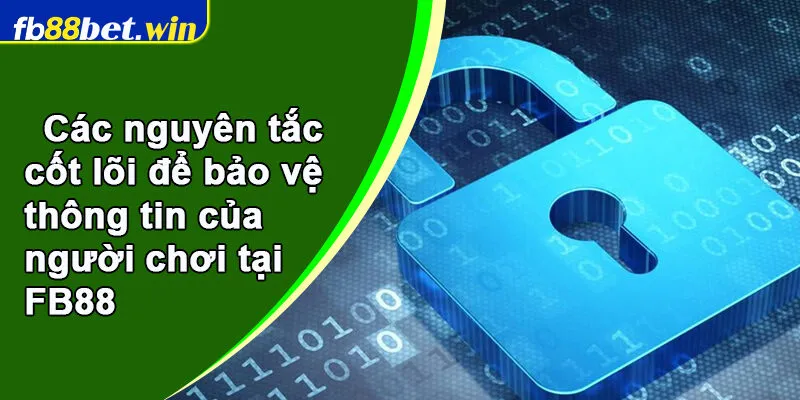 Các nguyên tắc cốt lõi để bảo vệ thông tin của người chơi tại FB88
